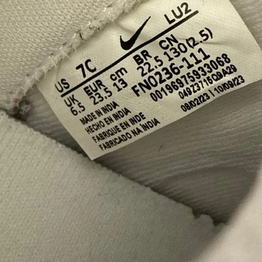 Nike Easyon ‘Triple White’ Toddler Sneakers- SZ 7 C